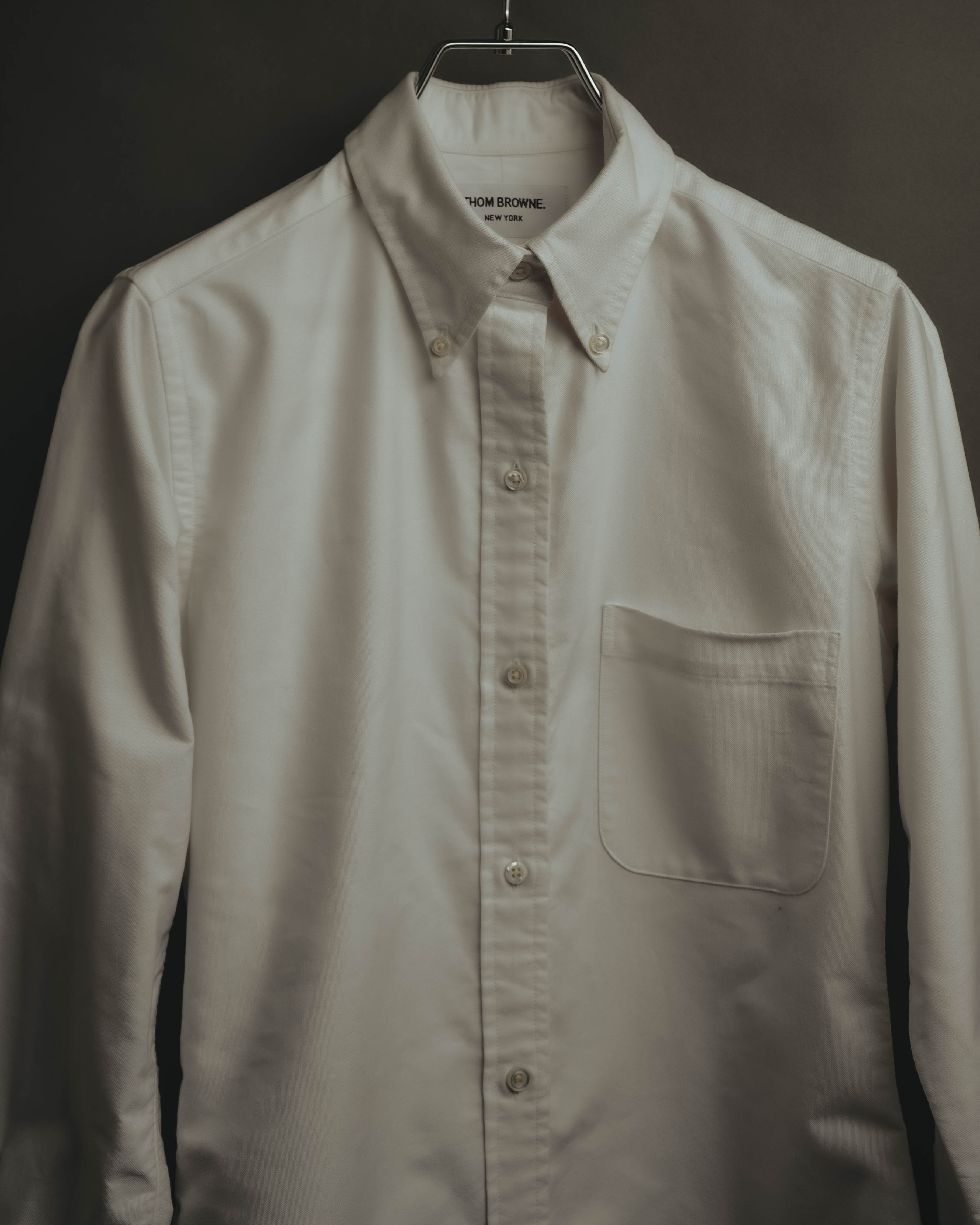 -SPECIAL- “THOM BROWNE” 2010’s tricolor grosgrain oxford shirt dress