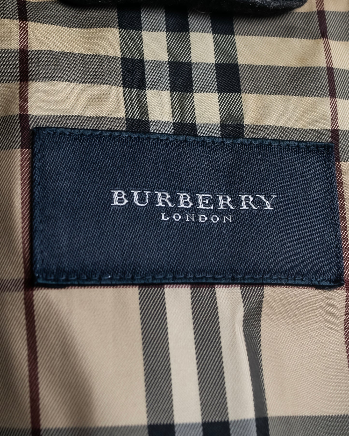 "BURBERRY" Cashmere blend stand-up collar short length blouson