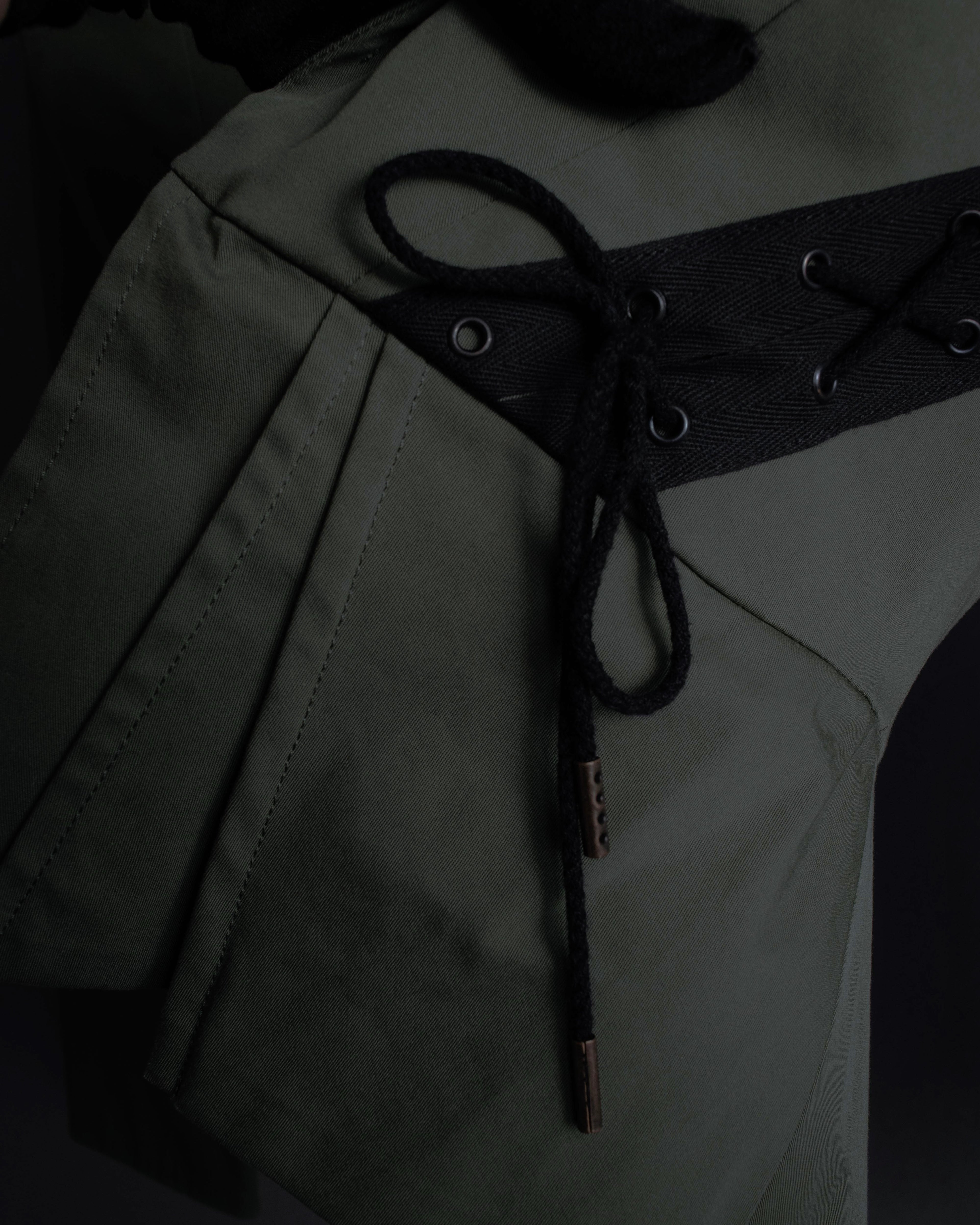 "MCQ Alexander McQueen" Lace-up panel design shaped jacket