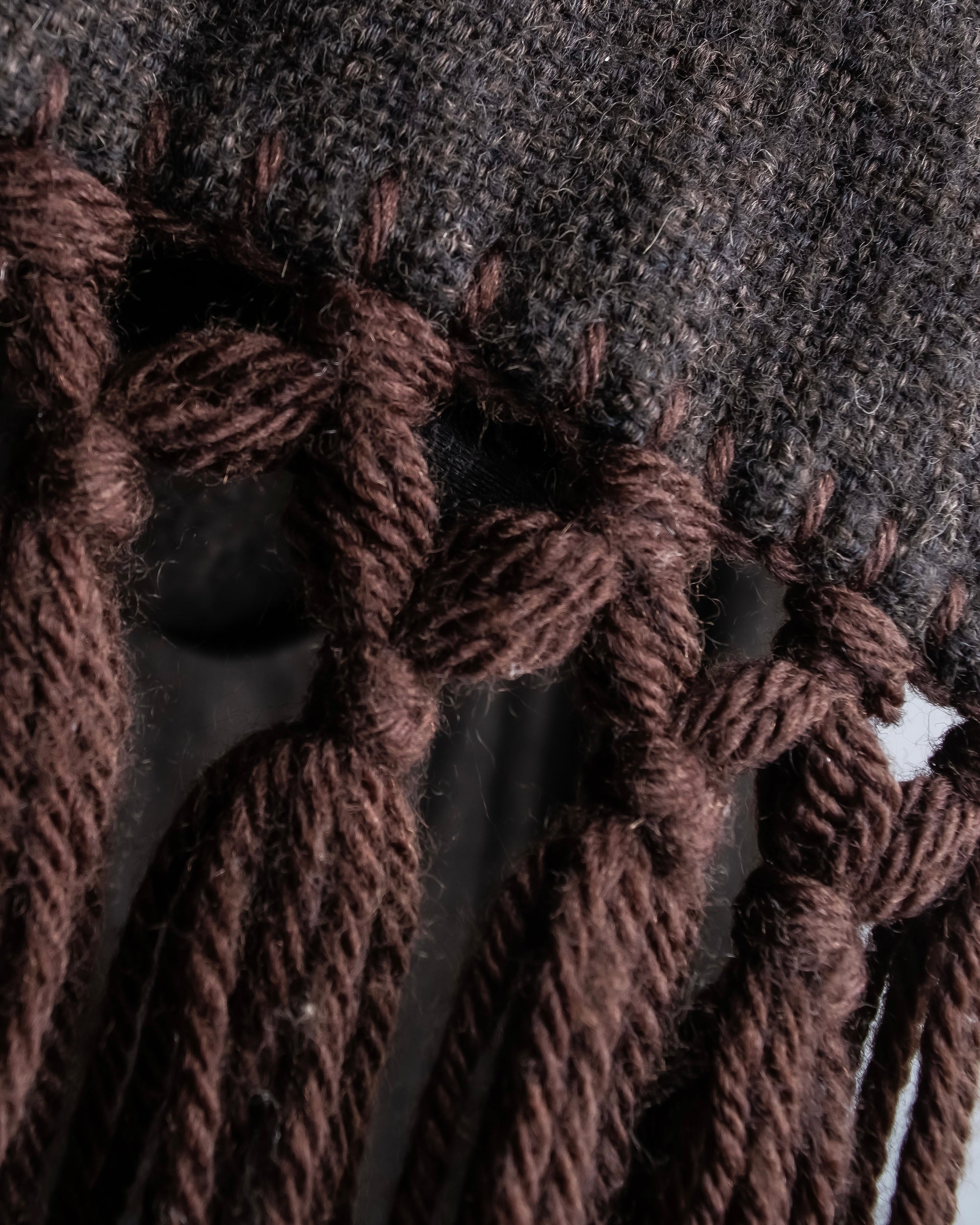 "DOLCE & GABBANA" Fringe scarf included double-breasted coat