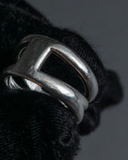 "Tiffany&Co" Open diagonal silver925 ring