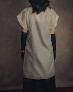 -SPECIAL- “VALENTINO ROMA” 2000’s sheer bow tie ruffled blouse