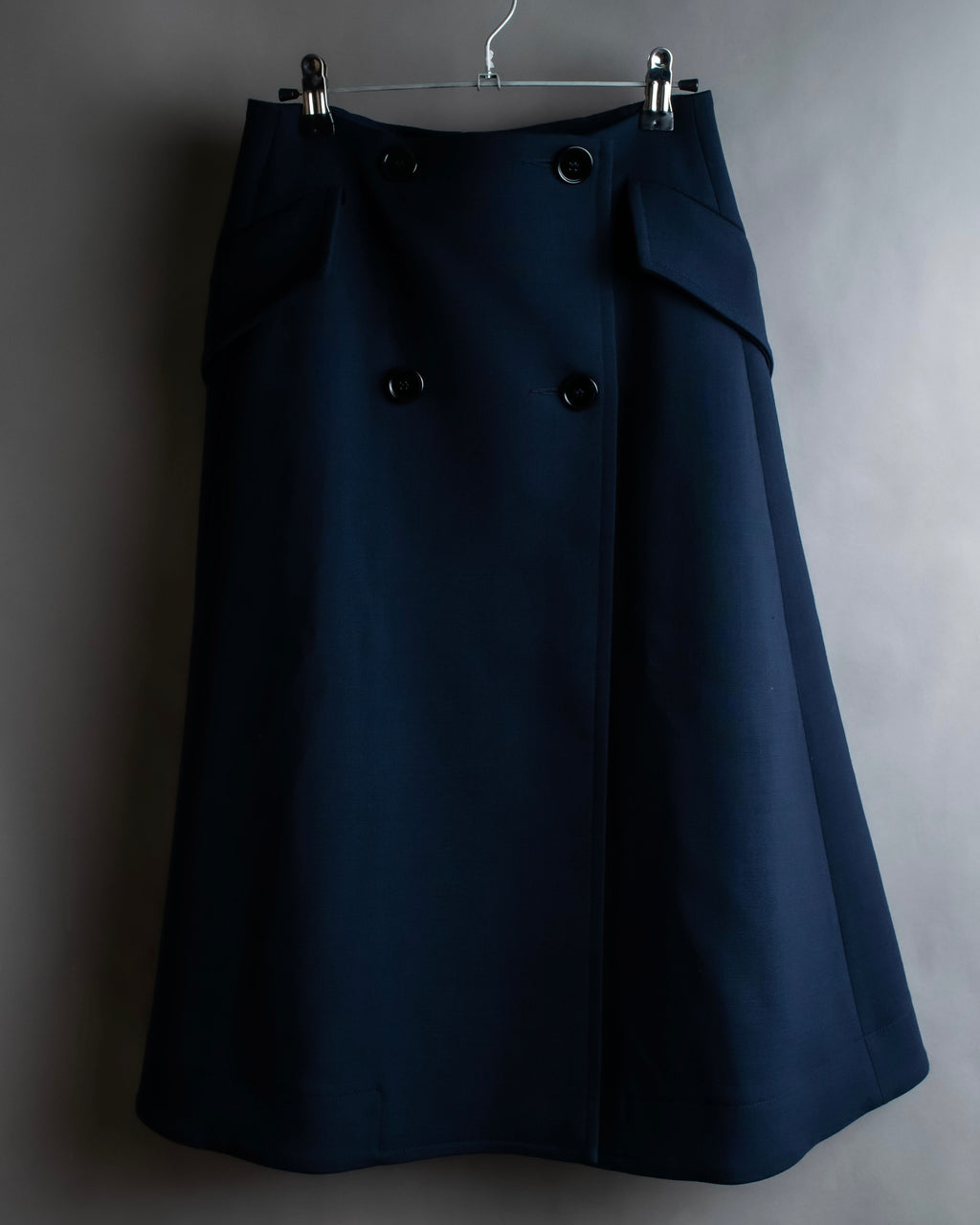 "MM6 MAISON MARGIELA" 20SS Beautiful navy trench skirt