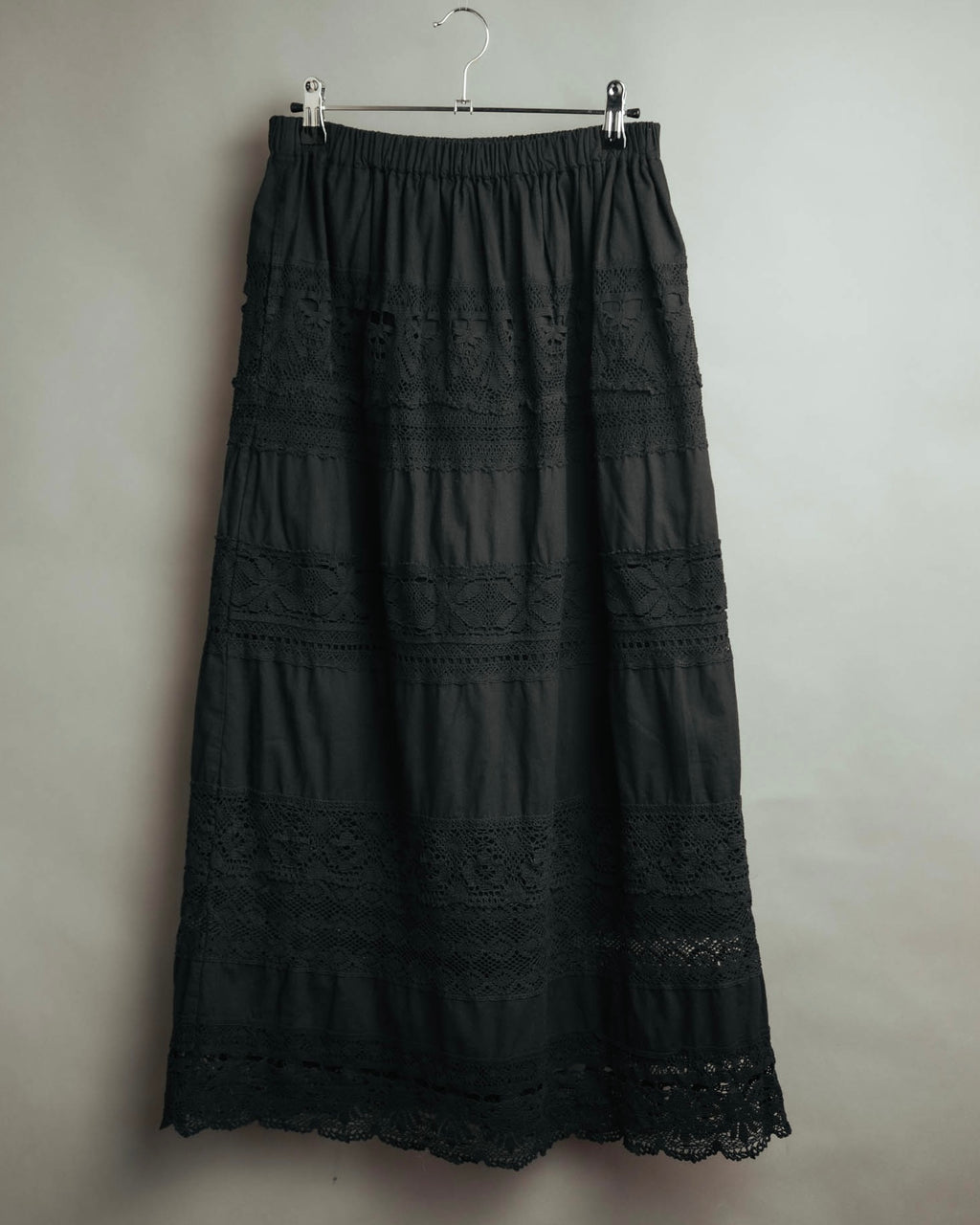 -SPECIAL- “tricot COMME des GARÇONS“ 2002SS Lace panel gathered skirt