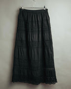 -SPECIAL- “tricot COMME des GARÇONS“ 2002SS Lace panel gathered skirt