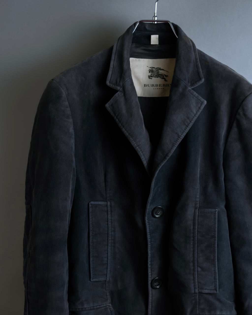 "BURBERRY" Garment dyed faded hunting design coat