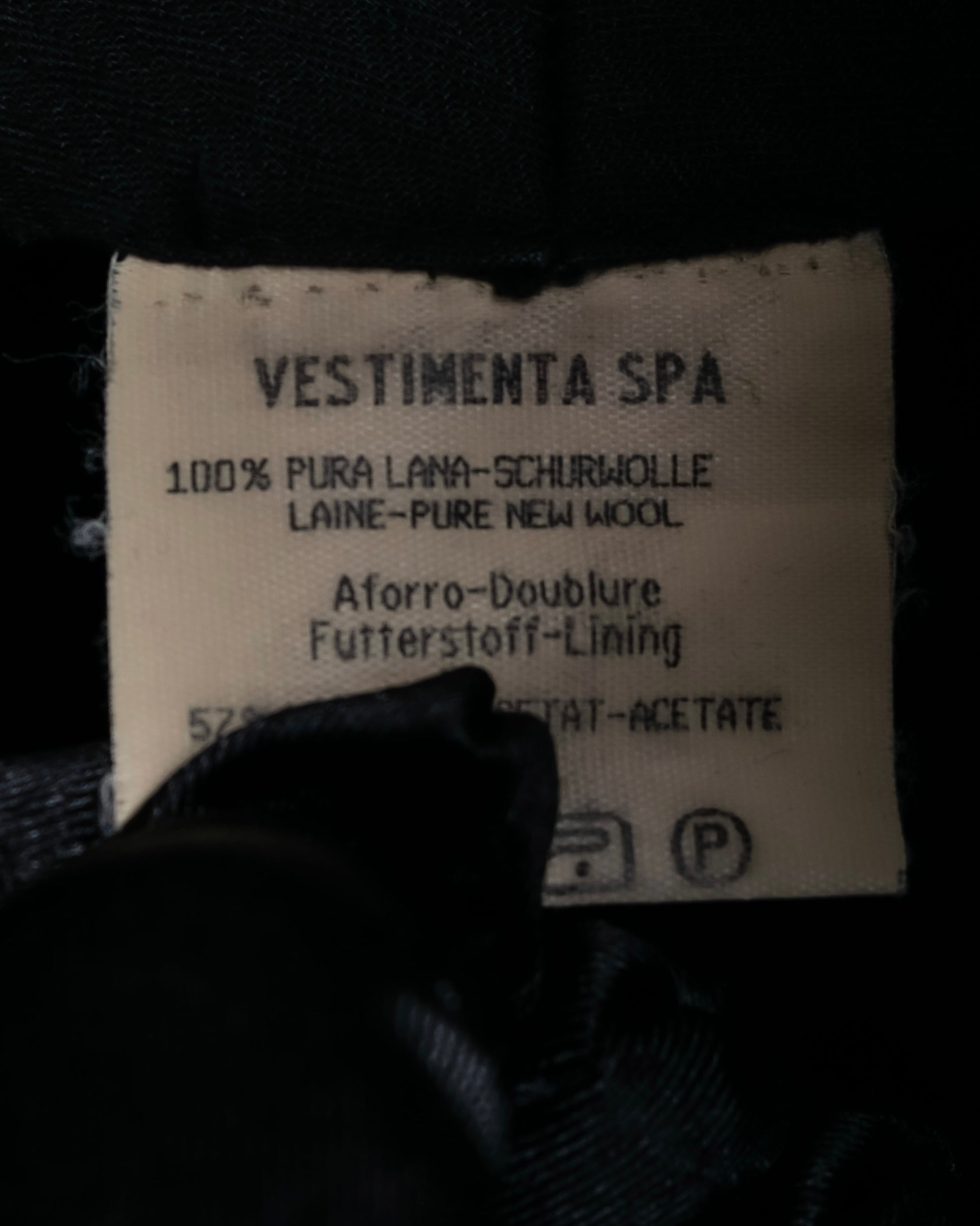 "GIORGIO ARMANI" Long length tailored jacket and wide tapered slacks set up