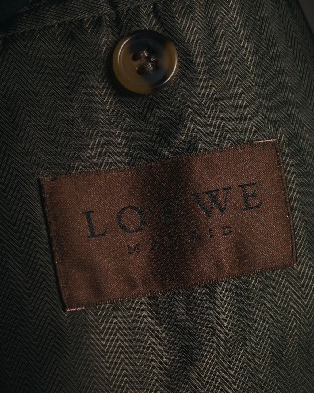 –SPECIAL– "LOEWE" 90’s cashgora blend tailored overcoat