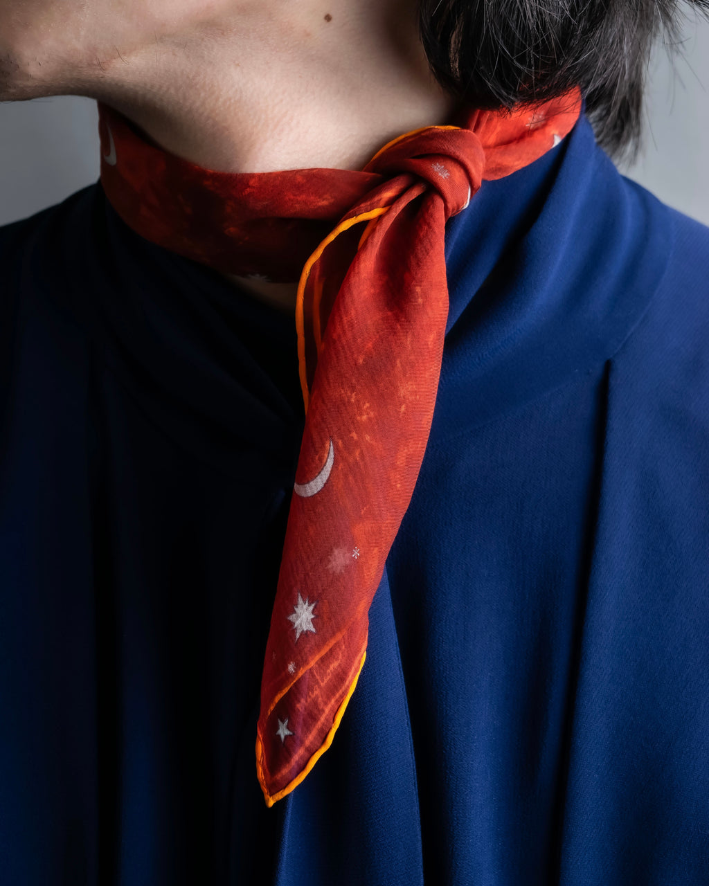 "HERMES" Celestial motif petit carre scarf
