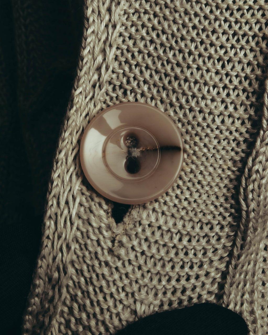 "ARMANI COLLEZIONI" 00's-10's Textured linen knit cardigan