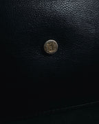 "CELINE" Leather double-pocket ring-hardware shoulder bag