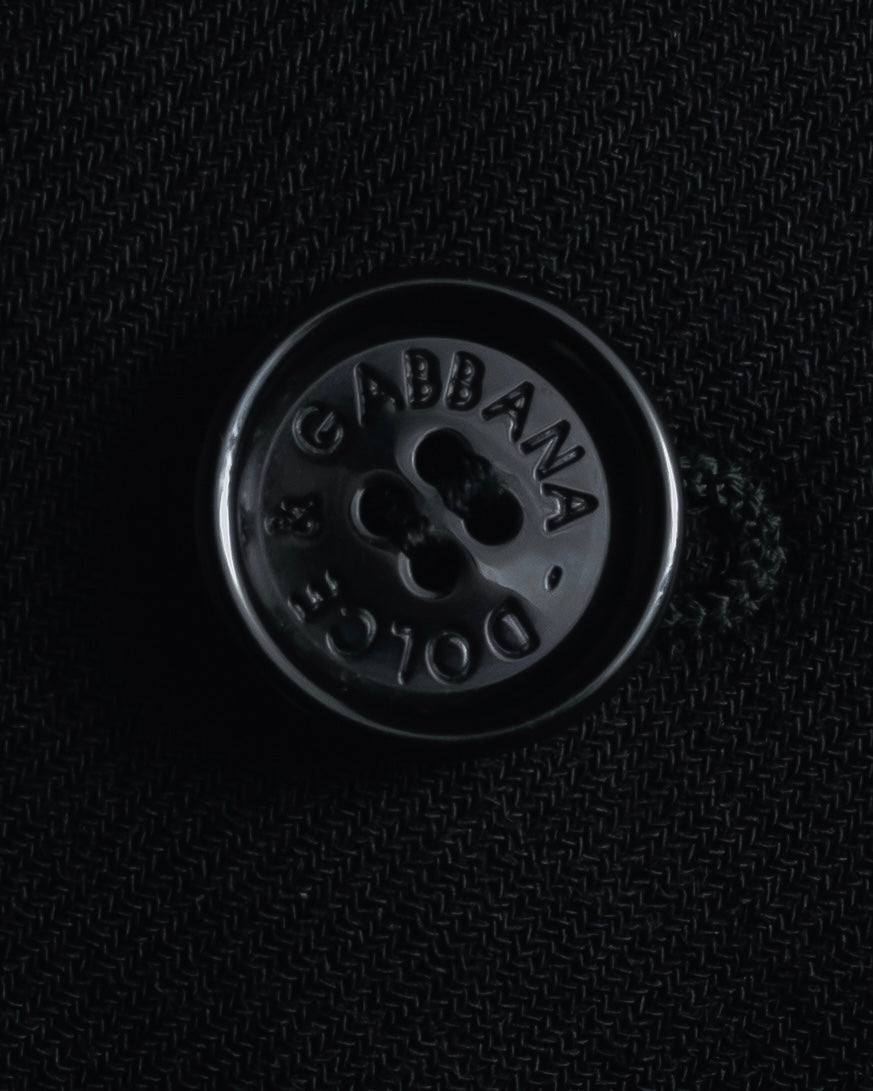 Abrigo de lana de sastrería minimalista de los años 90-00 de Dolce & Gabbana