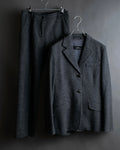 "Weekend Max Mara" Notch lapel tailored jacket &amp; semi flared slacks herringbone set up