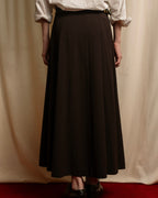 "HERMES" 90's Gold parts design derived from horse tack flared skirt