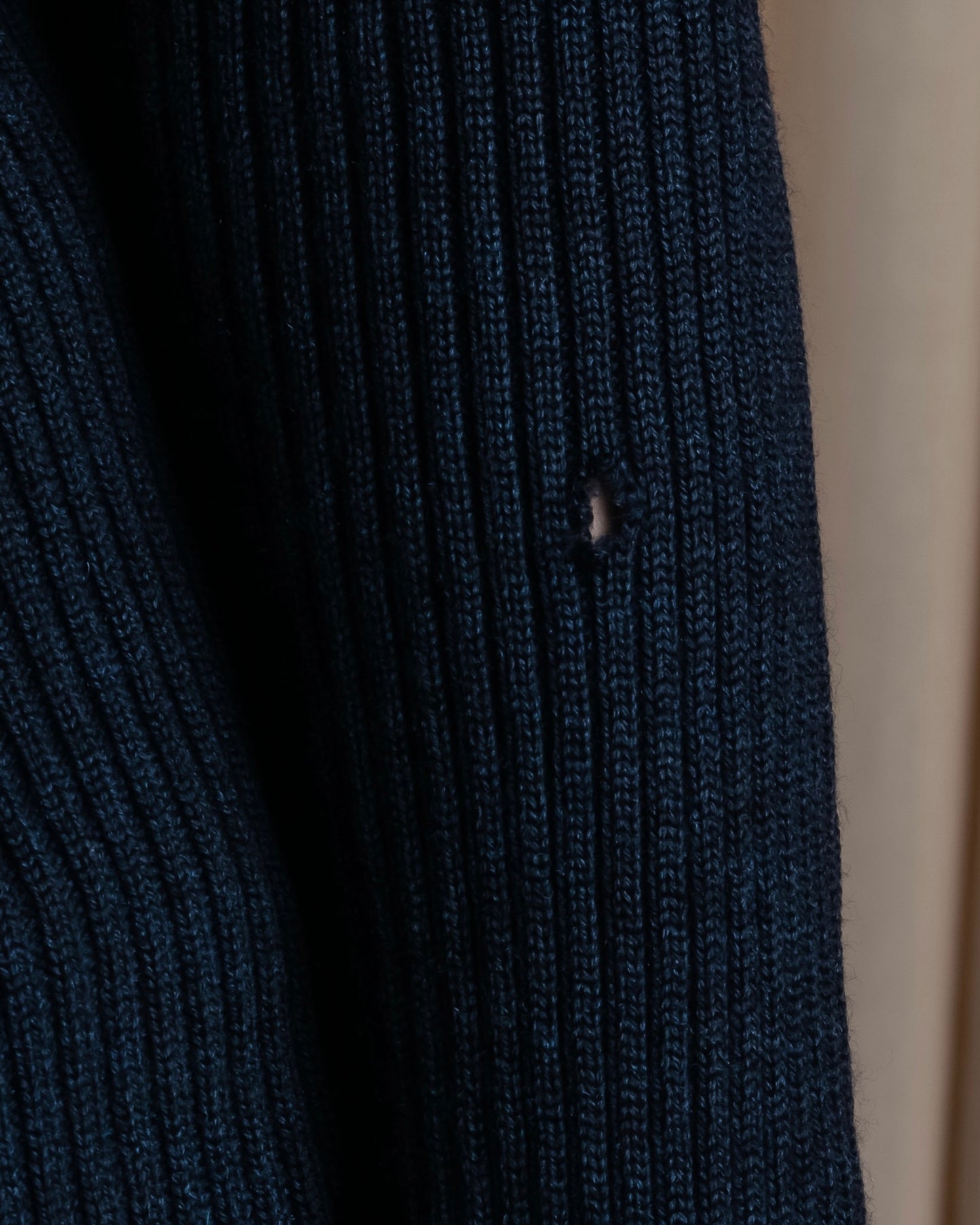 "GUCCI" Ribbed turtleneck fleece wool knit