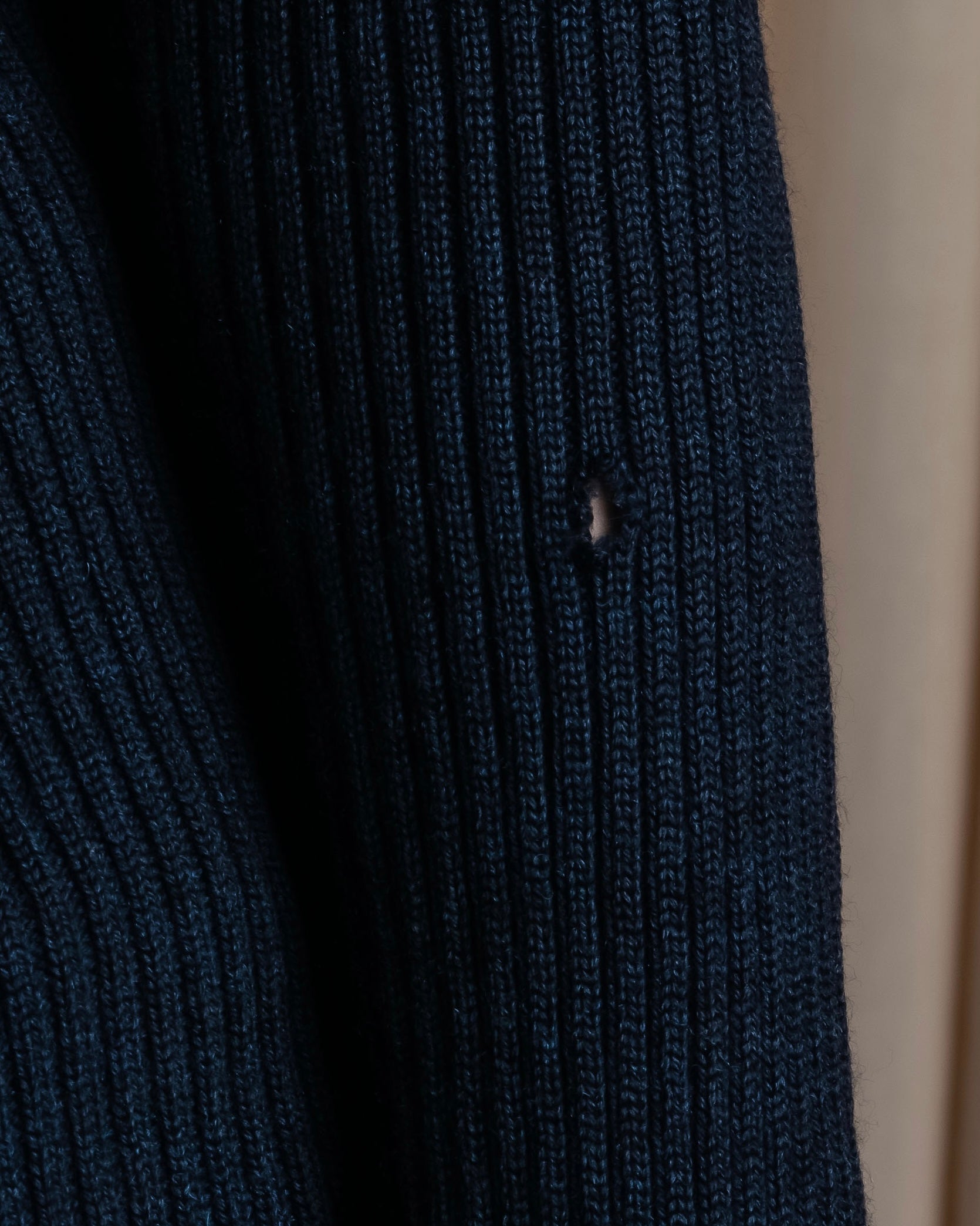 "GUCCI" Ribbed turtleneck fleece wool knit