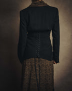 -SPECIAL- “Jean Paul GAULTIER FEMME” 2005-2011 Corset lace-up tailored zip jacket