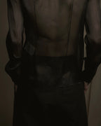 "LOEWE" 2014AW Sheer embroidered shirt