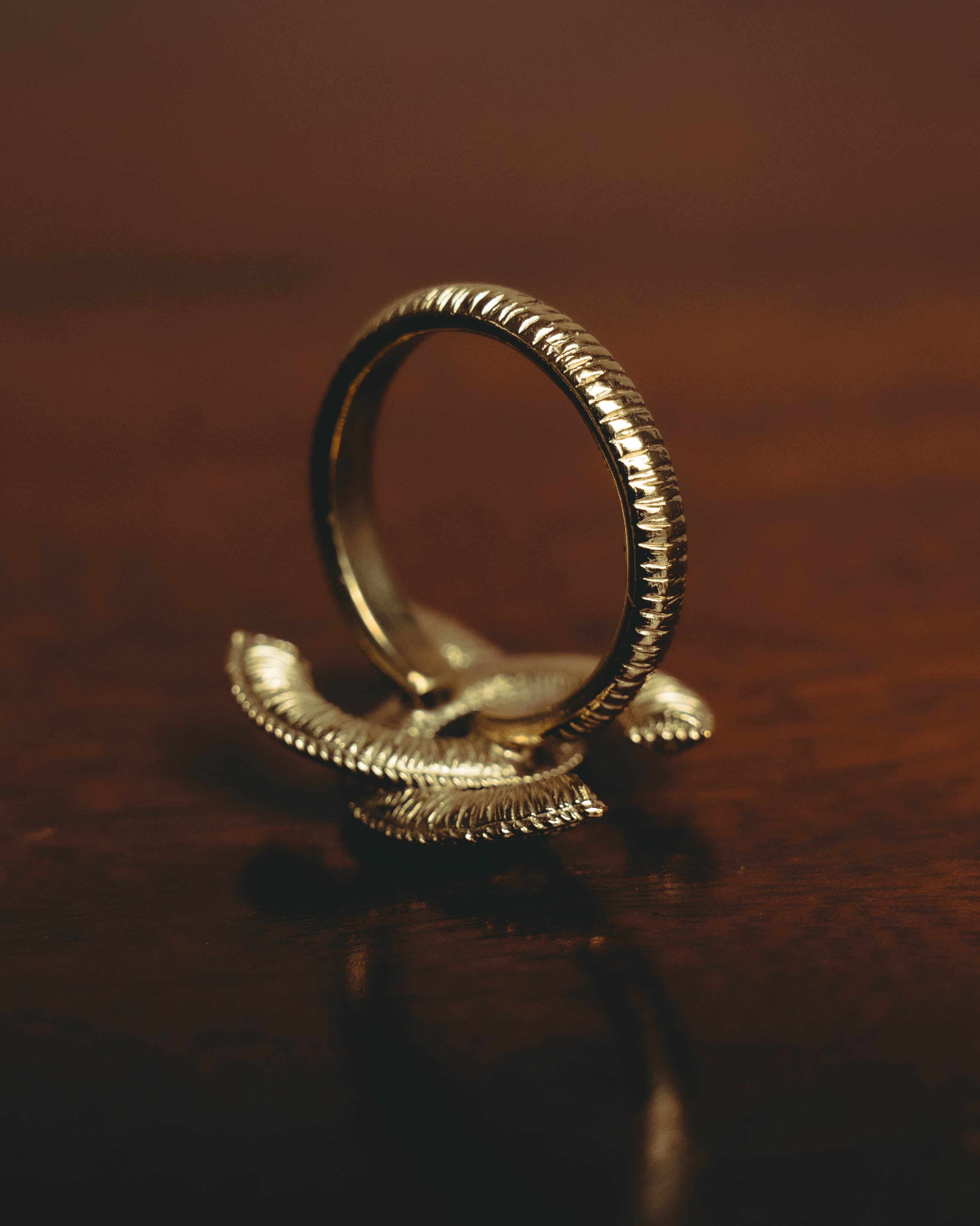 –SPECIAL– "CHANEL" Sculptural pearl double c costume ring