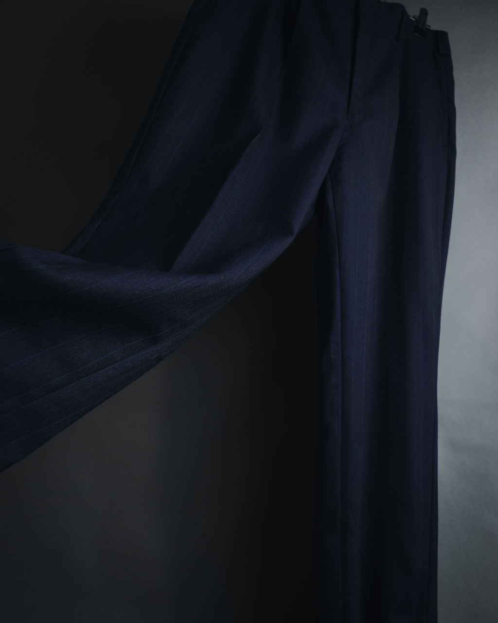 "BALENCIAGA" Tailored Two-Piece Suit Set with Subtle Pinstripes