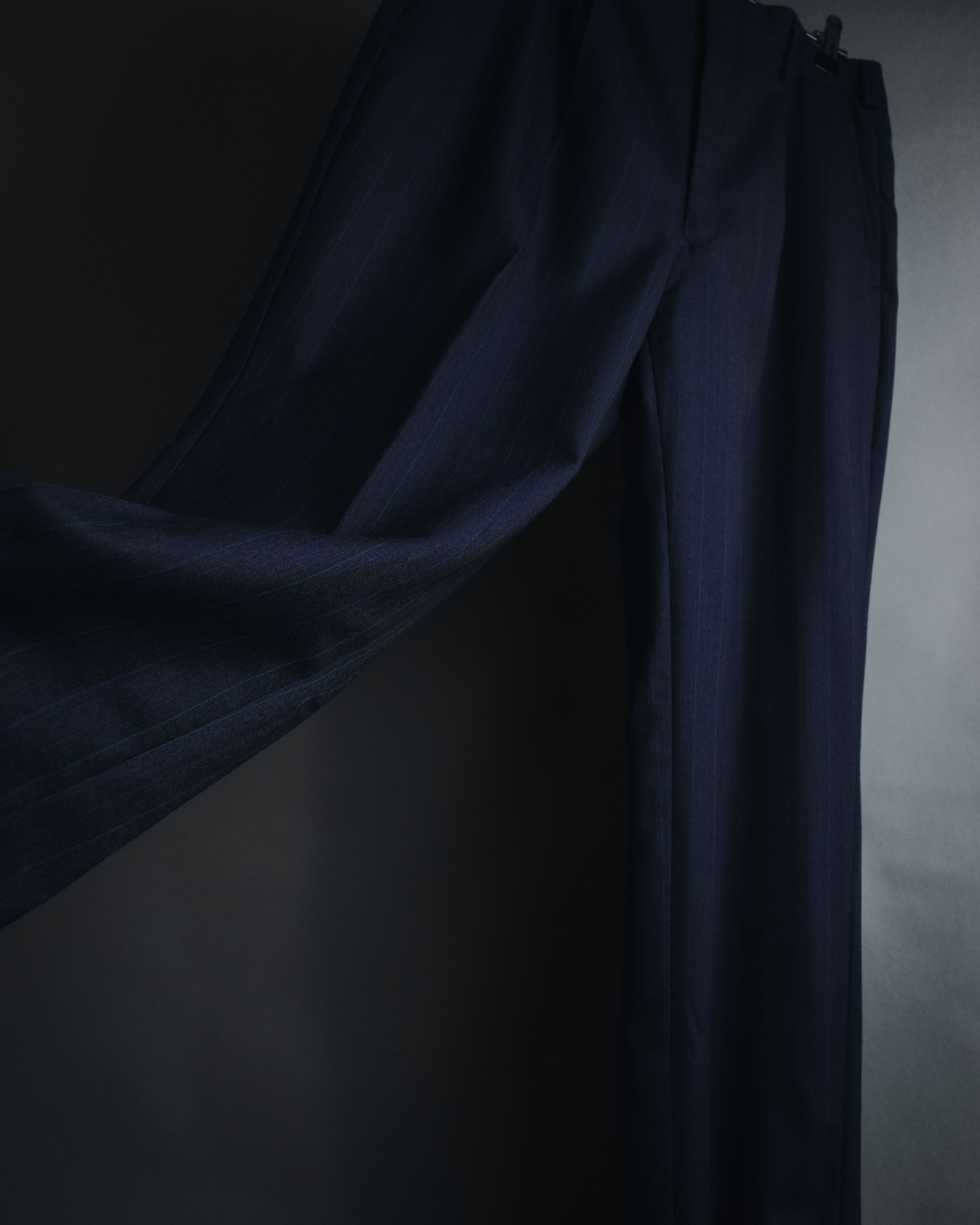 "BALENCIAGA" Tailored Two-Piece Suit Set with Subtle Pinstripes