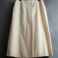 "HERMES" 100% wool ivory color flare skirt