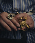 –SPECIAL– “GUCCI” 2010’s Ribbon crest statement ring