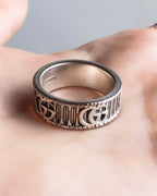 "GUCCI" GG marmont silver 925 ring