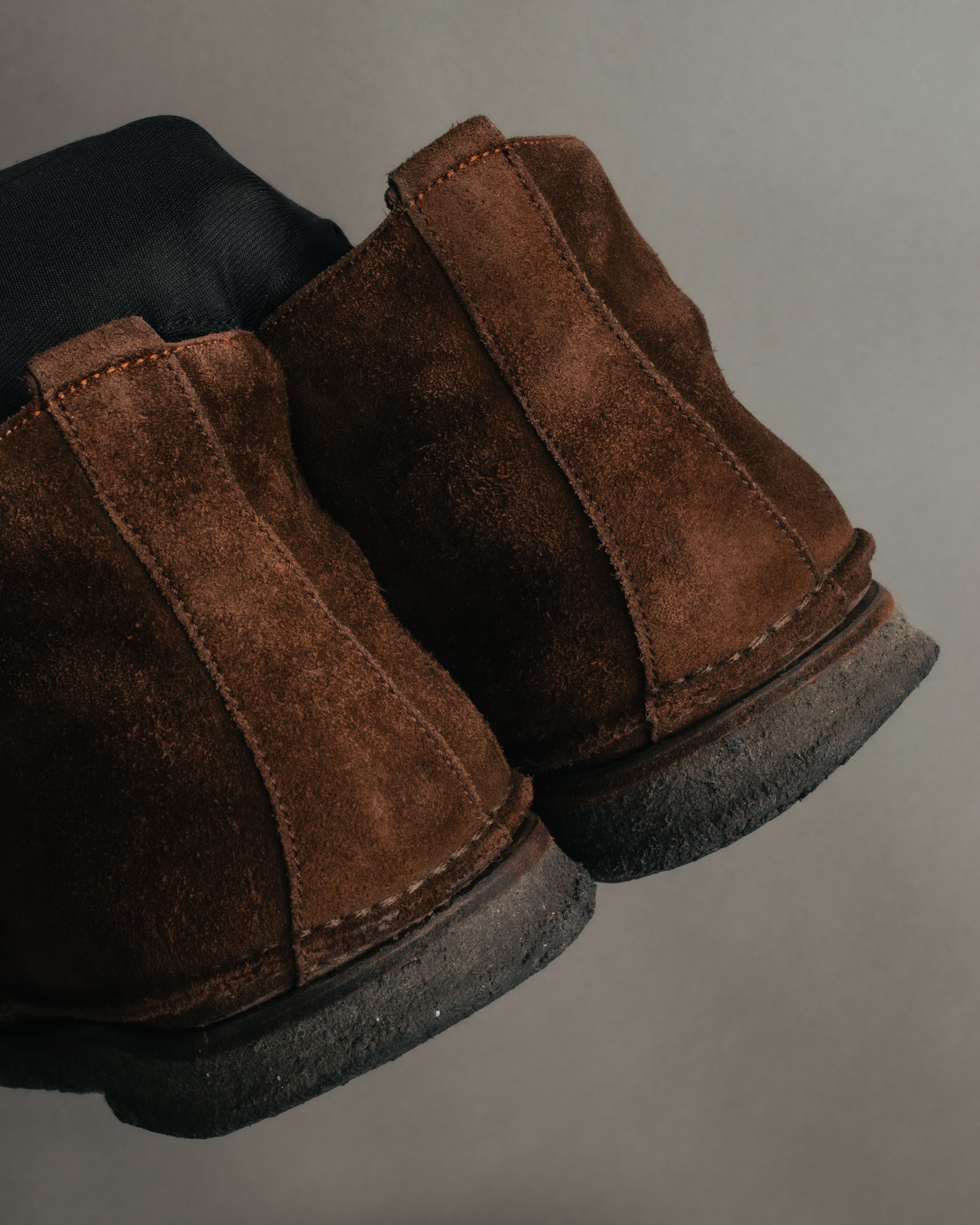 -SPECIAL- “HERMÈS” 1998-2003 Suede square toe chukka boots