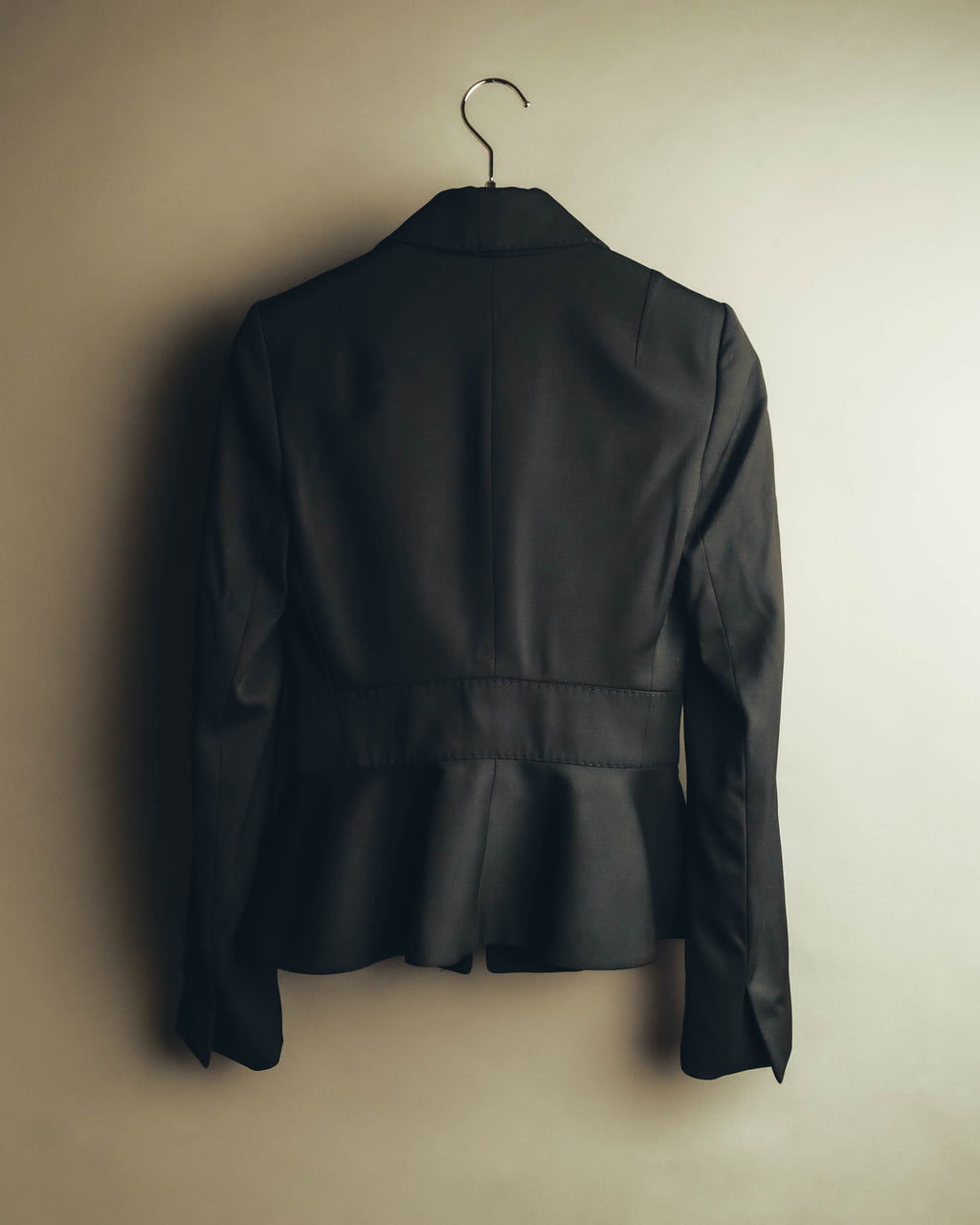 "CELINE" 00's Fitted peplum wool blazer
