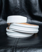 "GIORGIO ARMANI" Genuine leather white color belt