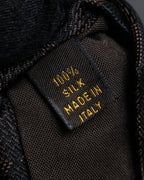"LOUIS VUITTON" Damier check silk jacquard neck tie