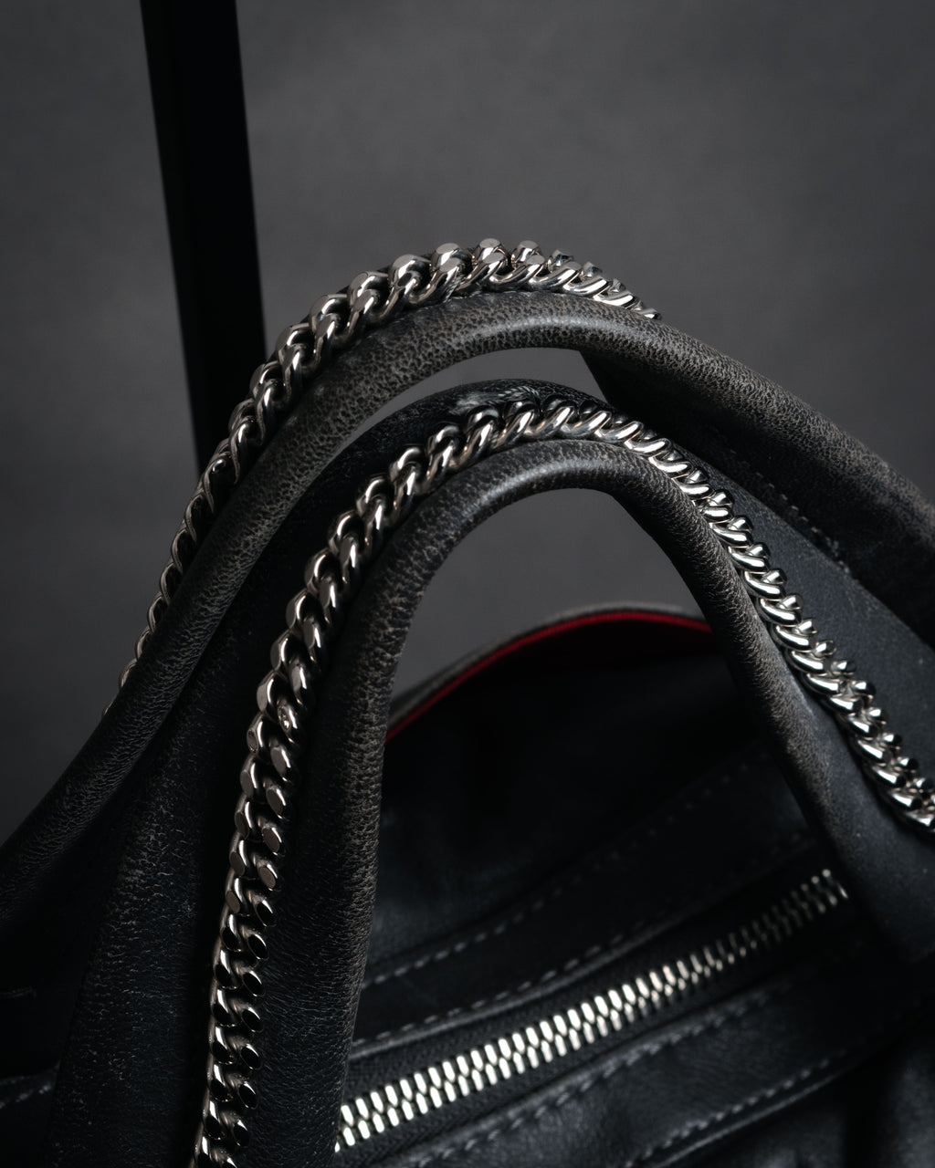 -SPECIAL- “Christian Louboutin” 10’s Knotted fringe chain shoulder bag