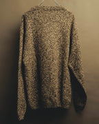 “BALENCIAGA” 90’s-00’s Textured melange wool-blend crewneck sweater