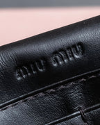 "MIU MIU" Crocodile embossed leather long wallet