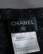 "CHANEL" Sample product hairy material light unevenness cardigan