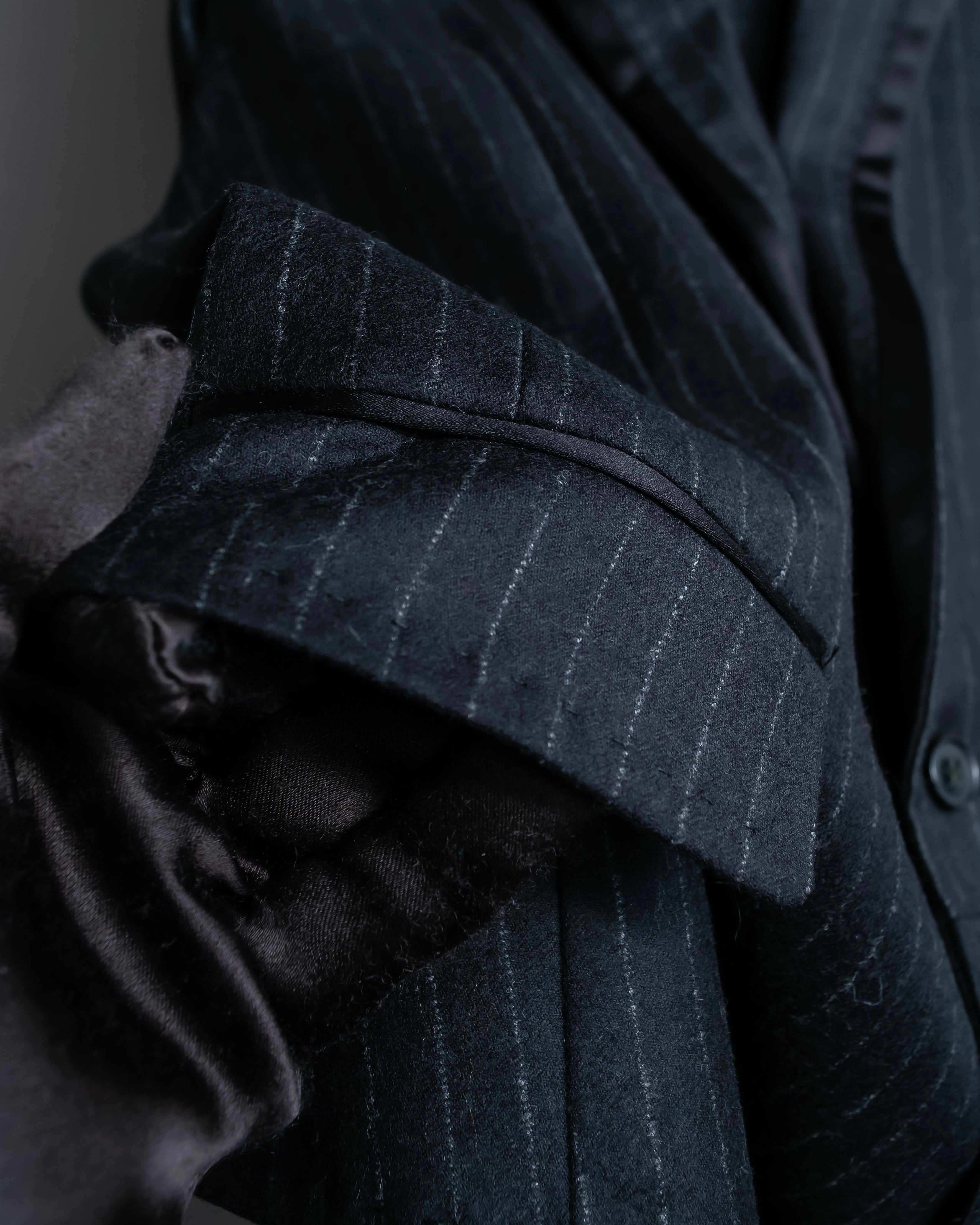 "DOLCE & GABBANA" Pattern switching peak lapel gilet