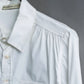 "BALENCIAGA" Gathered design box cut white shirt