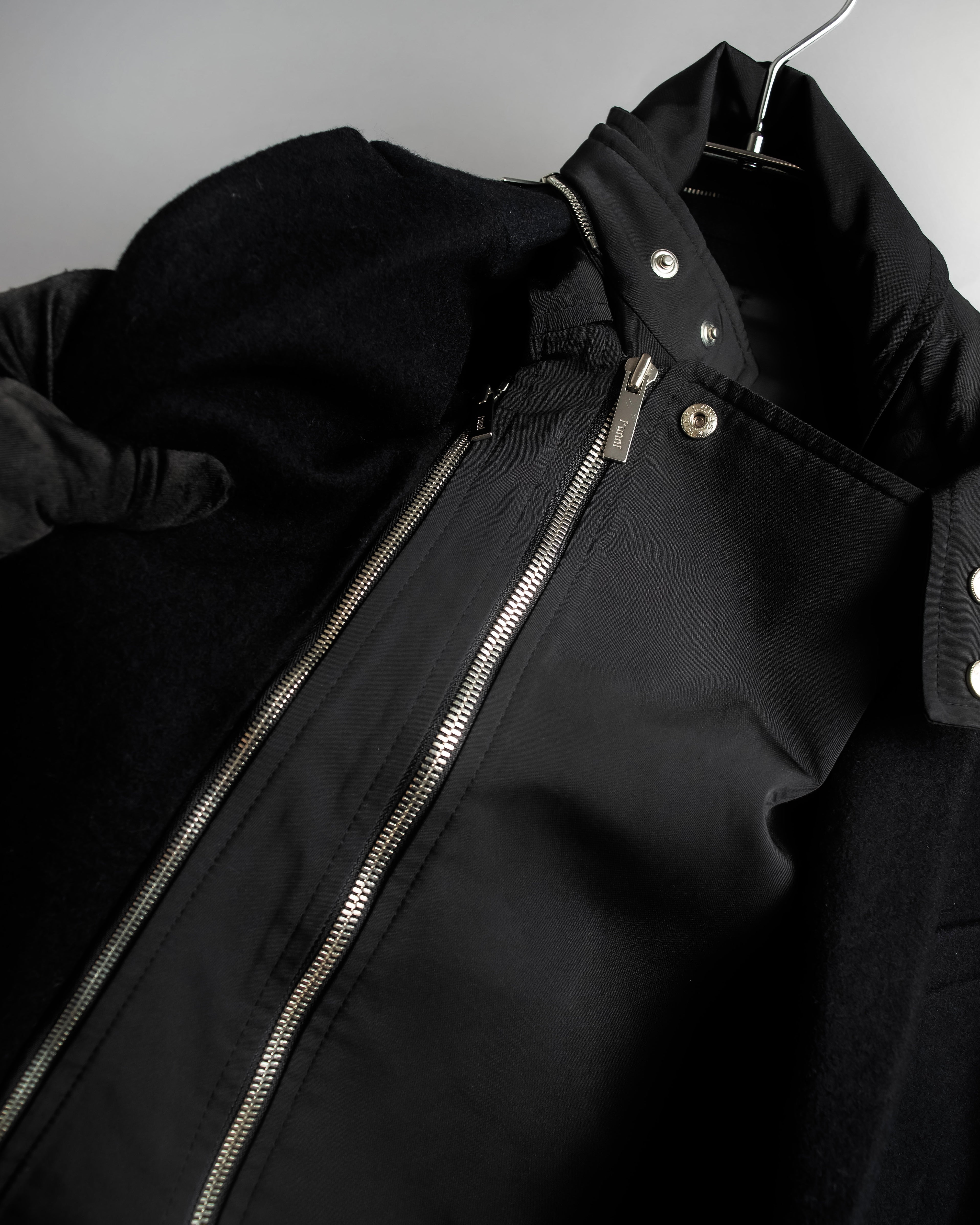 "Juun.J" Zip-up blouson docking design jacket