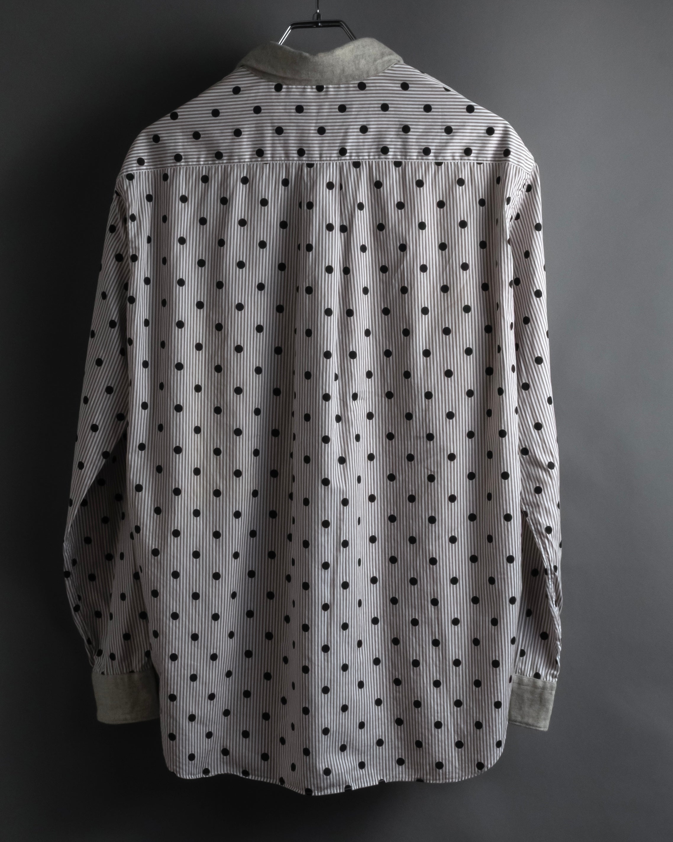 “COMME des GARÇONS HOMME DEUX” 17AW Polka dot stripe shirt