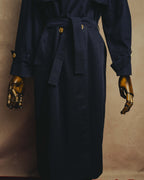 "CELINE" 70's-90's Classic belted trench coat