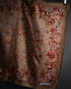“Christian Dior” 1970’s-1980’s Floral print silk scarf