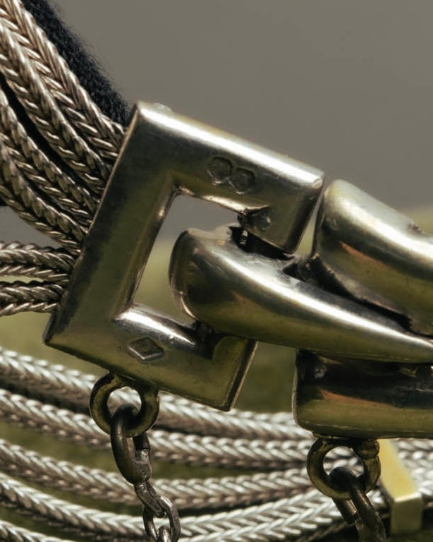 -SPECIAL- “HERMÈS” 70’s-90’s Étrier multi chain bracelet