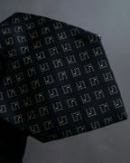 "GUCCI" G motif pattern silk necktie