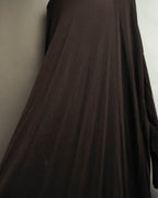 "Hermès" 00's Draped cotton silk long cardigan