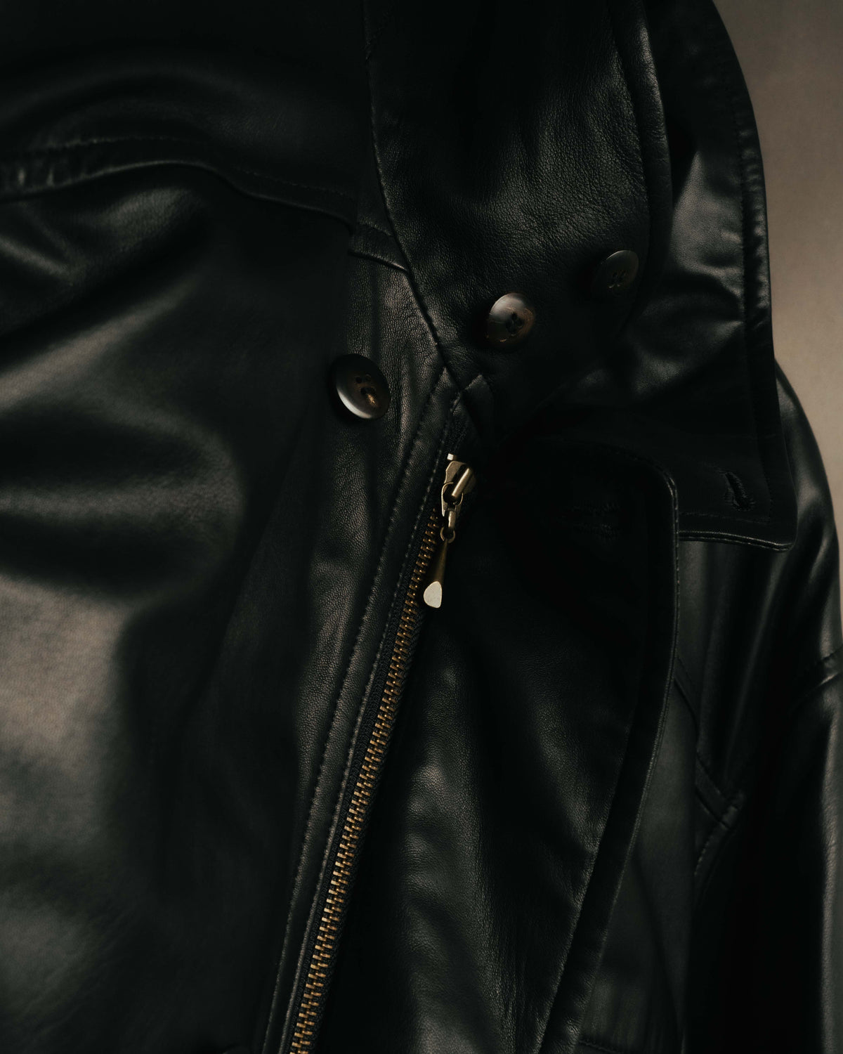 "Christian Dior" 80's-90's Supple leather car coat