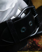 "BOTTEGA VENETA" Belt design square toe knee high long boots