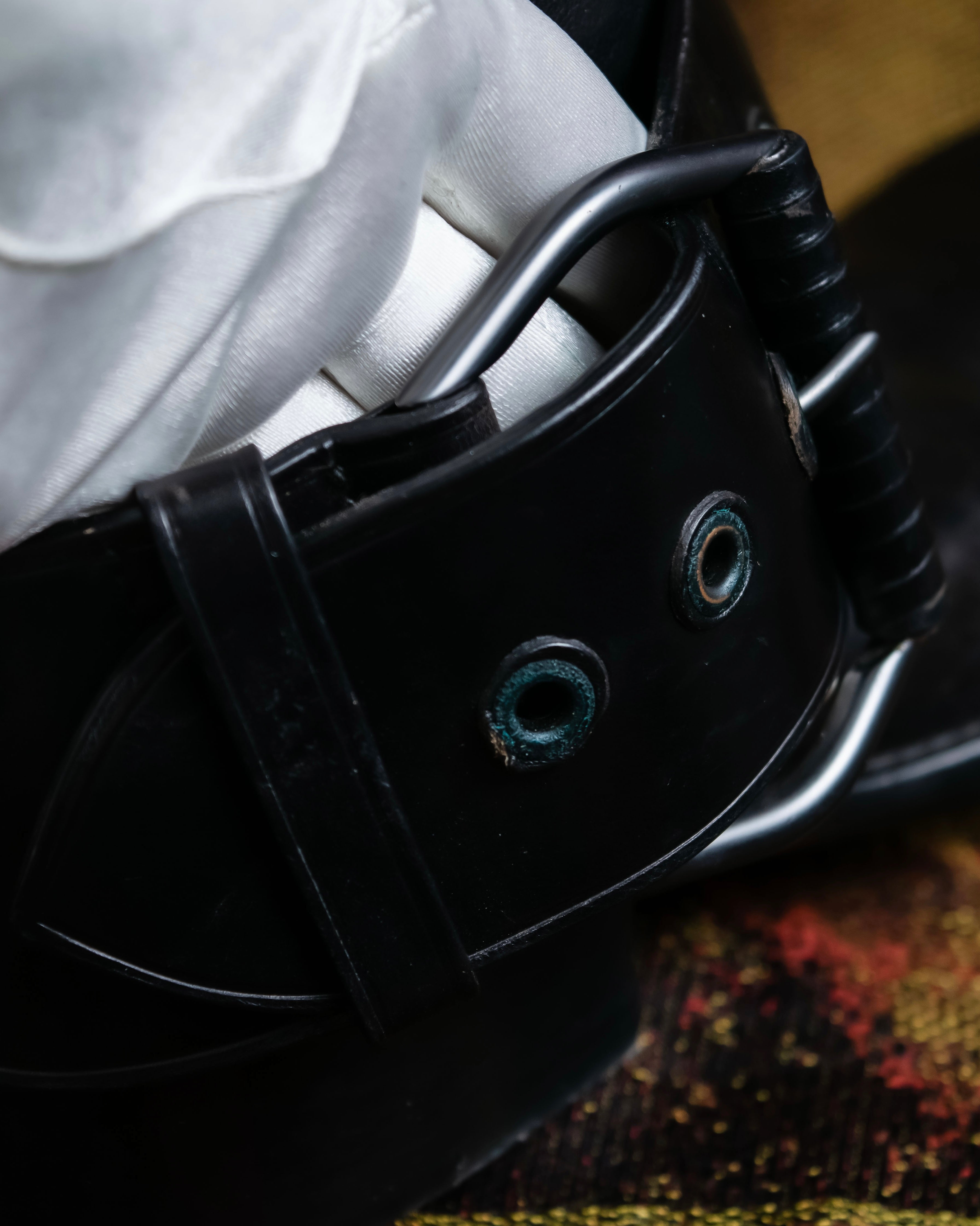 "BOTTEGA VENETA" Belt design square toe knee high long boots