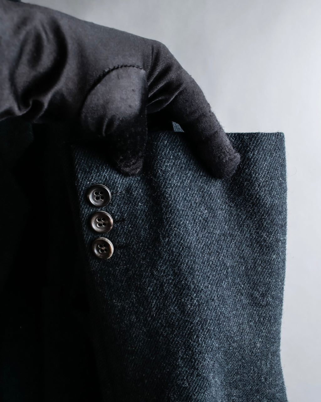 "COMME des GARCONS HOMME DEUX" Box silhouette heather grey tailored jacket