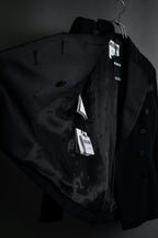 “MOSCHINO” Satin lapel double-breasted tuxedo jacket